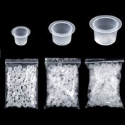 Resim 100 Adet 9/12/15mm Dövme Mürekkep Kapakları, Profesyonel Kalıcı Dövme Makinesi Aksesuarı 