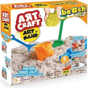 Resim Art Sand Plaj Kum Seti 500 Gr. - Oyun Kumu Seti - Kinetik Kum Seti - Natural Kum - Doğal Kum Renkli 