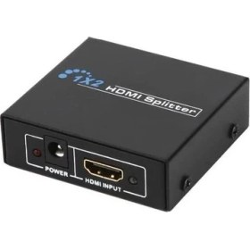 Resim PrimeX Plus PX-5002 1080P 2k 4K UHD 2 Port HDMI Spliter (Adaptörlü) 