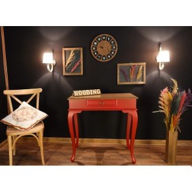 Resim Wooding 80 Cm Çekmeceli Masif Kırmızı Naturel Dresuar (548586426) 