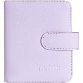 Resim Fujifilm Instax mini 12 Lila Fotoğraf Makinesi-10'lu Film-Çerçeve-Kare Albüm ve Deri Kılıf Seti 