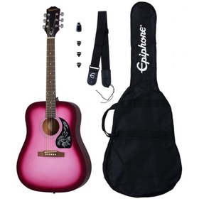 Resim Epiphone Starling Akustik Gitar Seti - Hot Pink Pearl 