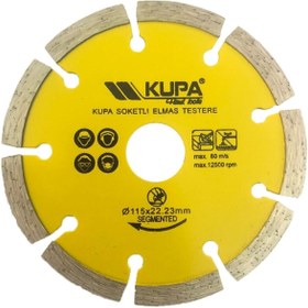 Resim Kupa 115 mm Soketli Elmas Testere Taş Beton Tuğla Kesici 