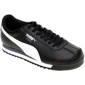Resim Puma Roma Basic Jr Kadın Siyah Spor Ayakkabı 35425901 Beyaz - Siyah 