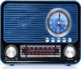 Resim Ankara Hatırası Retro Stil Fm Radyo X-bass Bluetooth Hoparlör Saatli El Fenerli Radyo 