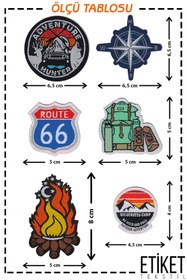 Resim FANTASTIC ARMA Ütü Ile Yapışan Dokuma Arma Seti Patch Kamp, Kampçı, Doğa Modeli 