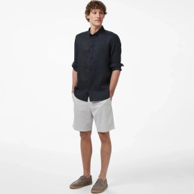 Resim Nautica Erkek Siyah Regular Fit Keten Gömlek W65101T.0TB 