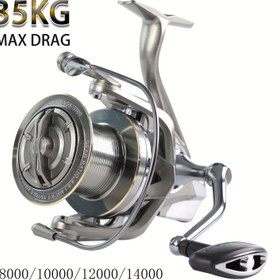 Resim MINGWO Yeni NGK Büyük Yem Tekerleği Süper Uzun Atış Balıkçılık Makarası - Dönen Tackle Gear, Yem Yakalama Makarası, Tuzlu Su Uyumlu, Anti-Deniz Asitliği 