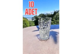 Resim Kırılmaz Meşrubat Bardağı 300 ml Kokteyl Kadehi 10 Adet 