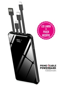 Resim İntouch 10.000 Mah Prime Dijital Göstergeli Dahili Çoklu Kablolu Powerbank, 