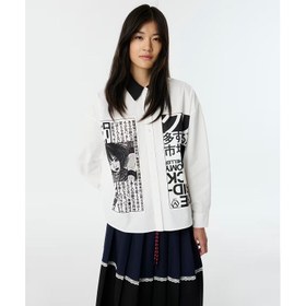 Resim Twist Kontrast Yaka Kadın Gömlek (TW6250025044) 