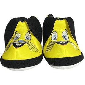 Resim Wordex Desenli D01 Çocuk Kışlık Panduf Ev Kreş Ayakkabısı Sarı 