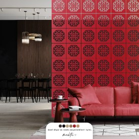 Resim Makta ® Perde Paravan | Lazer Kesim Ahşap Sarkıt Seperatör, 4'lü Panel Levha Seti 