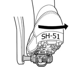 Resim SHIMANO SM-SH51 Mtb Pedal Kali(Kal Plakası Dahil) 