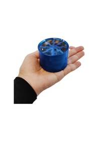 Resim Mavi Renk 63 MM Grinder Alloy Herbal Öğütücüsü Parçalayıcı Pt55 