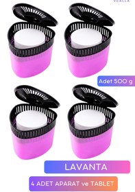 Resim Saban 4’lü Set Lavanta Kokulu Nem Alıcı Aparat ve Tablet | Her Biri 500 gr | Küf ve Rutubeti Yok Eden Etkili Çözüm | Ev & Ofis İçin 
