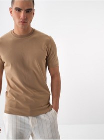 Resim Xint Camel Doğal Dökümlü Regular Fit Kazak 801853 