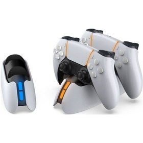 Resim Tp5-05103 Led Işıklı Ps5 Joystick Kol Şarj Stand 
