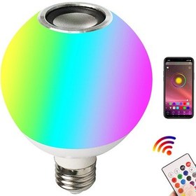 Resim Ximistore9 E27 Rgb+beyaz Işık Bluetooth 5.0 Akıllı Ampul - 12w, App+kumanda Kontrol, Müzik Ritmi, Parlaklık Ayarlanabilir, 8 Işık Modu 