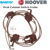 Resim Hoover Uyumlu Candy Ankastre Ocak Ateşleme Zincir Switch Sviç Anahtar - 418762514 