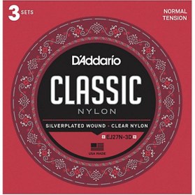 Resim Daddario D’Addario EJ27N-3D Klasik Gitar Tel Seti 4/4 3’lü Paket Normal Tension 