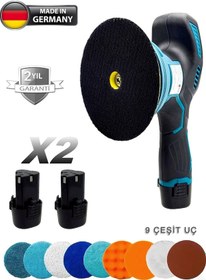 Resim 6 Kademe Devir Ayarlı Pasta Cila Polisaj Zımpara Makinesi Full 