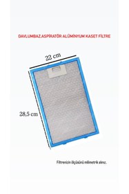 Resim beratsogutma Oscar T5669 Duvar Tipi Davlumbaz 22x28,5 cm Alüminyum Yağ Filtresi 