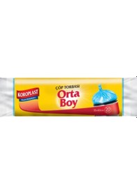Resim Koroplast Güçlü Çöp Torbası Orta Boy 15 Adet 12Li 