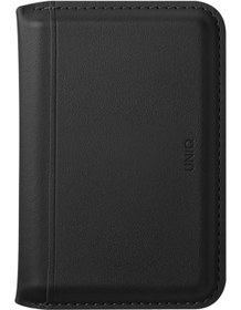 Resim UNIQ Better By Design Standlı Magnetic Lyden DS Vegan Deri Kartlık Kimlik/Ehliyet/Kredi Kartı Taşıyıcı Cüzdan RFID Koruma 