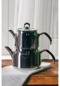 Resim Neva N3105 Hemdem Orta Boy Çelik Çaydanlık 