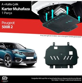 Resim S-dizayn Peugeot 5008 Çelik Karter Muhafaza 2017 Üzeri A+ Kalite 
