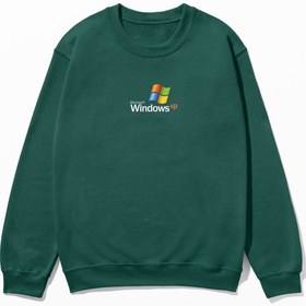 Resim Windows XP - Sweatshirt - Yeşil / XL 