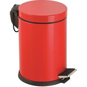 Resim Onno Kırmızı Pedallı Çöp Kovası 5 Litre Kırmızı 