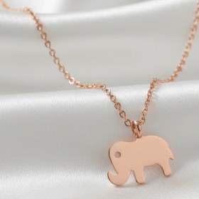 Resim Ariş Fil Altın Kolye 