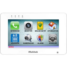 Resim Multitek 7" Dokunmatik Monitör Mbt 70 Beyaz 