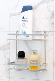 Resim Teknotel Iki Katlı Banyo Rafı Krom Es067 