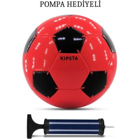 Resim ALASTOR Futbol Topu - Pompa Hediyeli - Sert Zemin Halı Saha Çim Saha Futbol Topu 4 Numara - 9 / 12 Yaş - Kırmızı - First Kick 