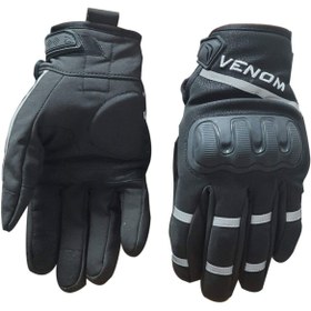 Resim Venom 9010 Siyah Softshell Kışlık Motosiklet Eldiveni 