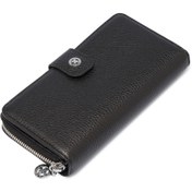 Resim Siyah Deri Kadın Cüzdan - S1CB00005789-A41 