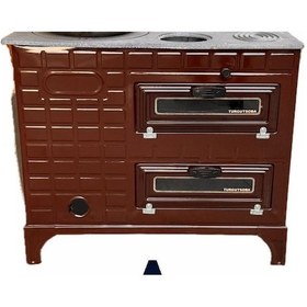 Resim Çift Fırınlı Kovalı Kuzune Turgut Soba 