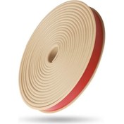 Resim Qianyi 1 Metre Kendinden Yapışkanlı U Şekilli Silikon Kenar Bant Şeridi - Mobilya Koruma Mat Beyaz 9mm 