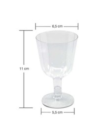 Resim Ayaklı Kadeh Şeffaf - 6 Adet 