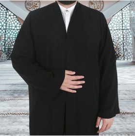 Resim İkranur Siyah Buhara Yaka Namaz Cübbesi 