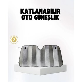 Resim TeknoKapsül Otomobil Güneşliği - Katlanabilir Tasarım Süngerli Isı Yalıtımı - 