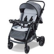 Resim Babycare Combo Maxi Pro Çift Yönlü Bebek Arabası Gri 