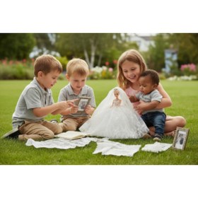 Resim İSSE TEKSTİL Gelin Bebek, Cindy Bebek, Cindy Gelin Bebek , Gelinlik, 