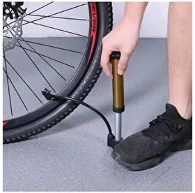 Resim Belirtilmemiş Bisiklet Pompası Bisiklet El Hava Pompası Lastik Top Şişirme Pompası Iğne Hediyeli 