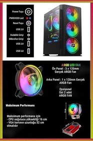 Resim Zeiron Mostro X20 Ryzen 5 5500 32Gb 512Gb M.2 Sssd+1Tb Hdd Gtx1660 Super 24" 165Hz Oyuncu Bilgisayarı 