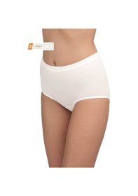 Resim Blackspade 1307 Kadın 2'li Paket Pamuklu Yüksek Bel Slip Külot - Krem 