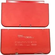 Resim Yeni New3DS XL Kılıf Buzlu Kabuk Kapak Levhası Kırmızı Renk Değişimi, Nintendo Yeni 3DS XL LL New3DSXL Elde Taşınır Oyun Konsolu, Üst ve Alt Mat Muhafaza A/E Ön Plaka Kapak Plakaları 2 Parça 